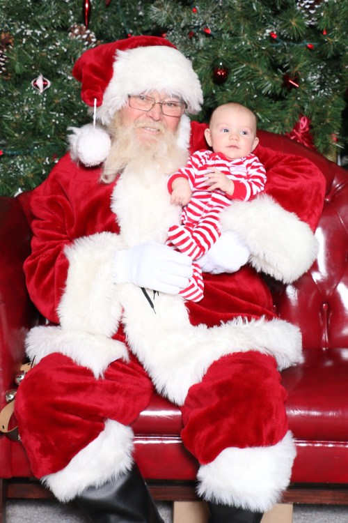 Michael's first Santa photo