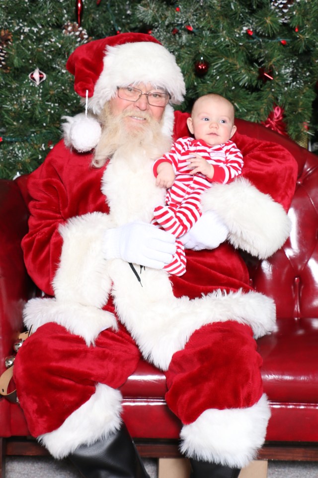 Michael's first Santa photo
