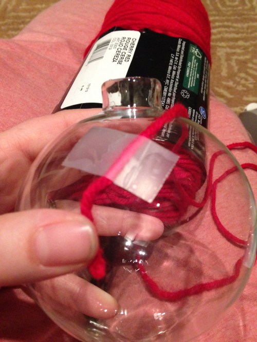 First thing first. Starting the ornament. 