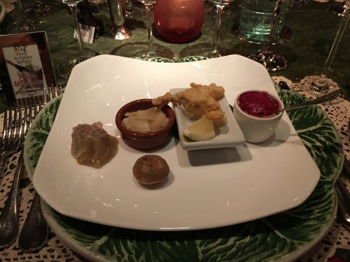 Herbfarm first course