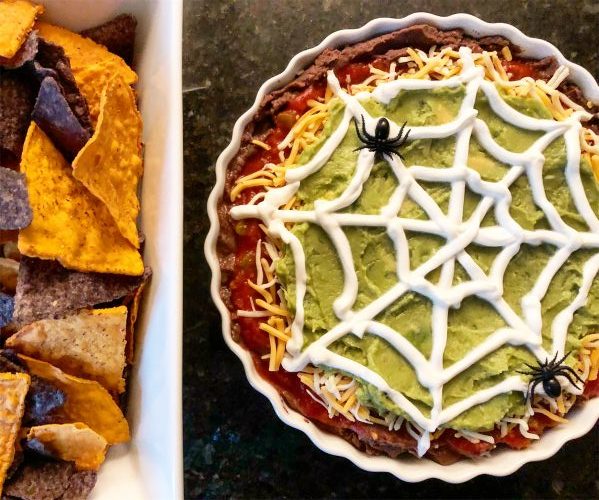 Halloween seven layer dip