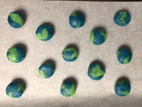 Earth Day cookie dough balls
