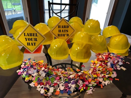 Construction site birthday party decorations