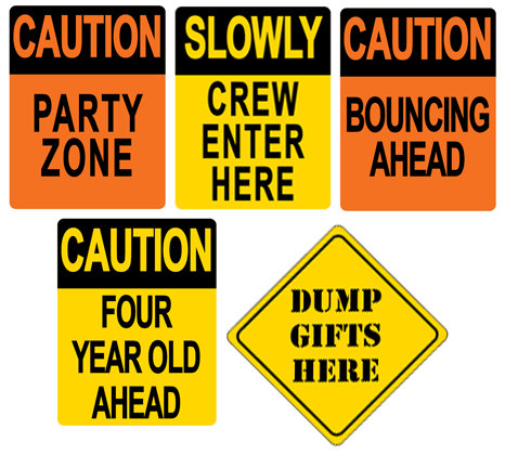 Construction Party signage